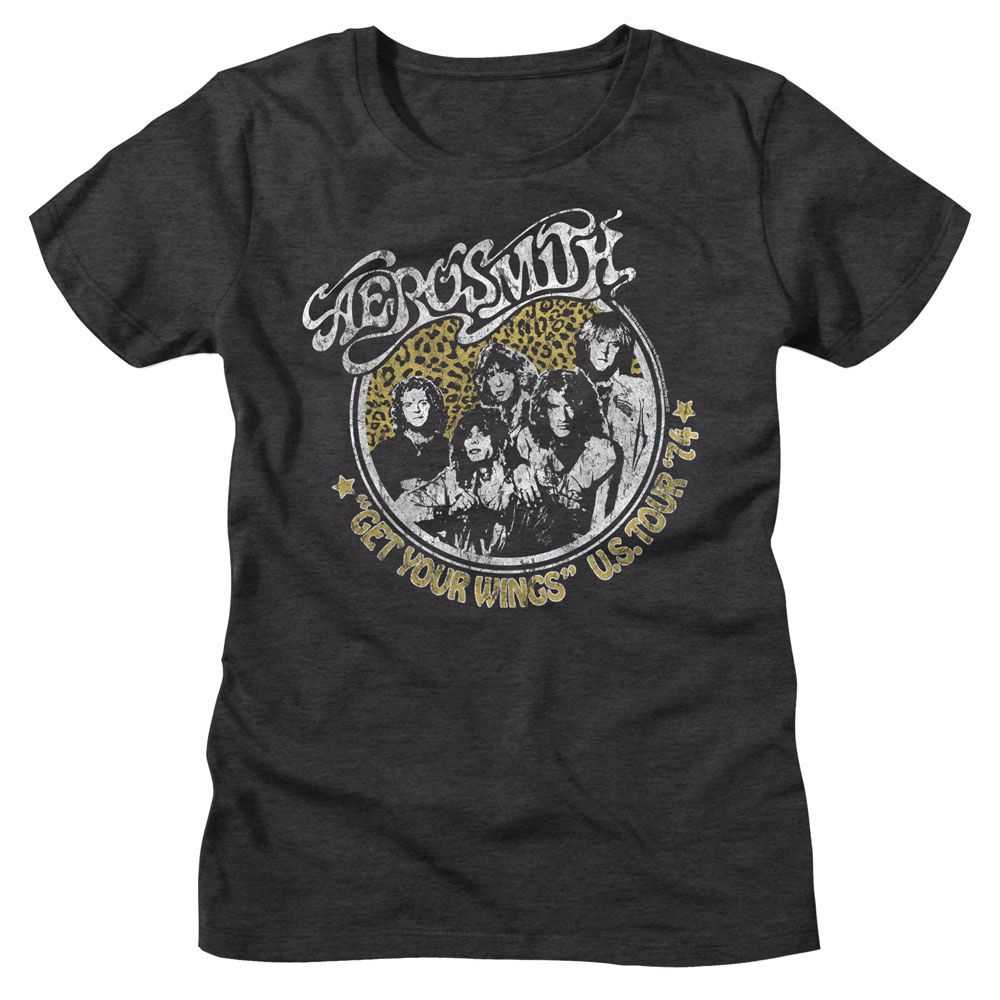 Aerosmith Get Your Wings Graphic T-Shirt - Classic Rock Music Clothing - Vintage Concert Lover Gift Idea