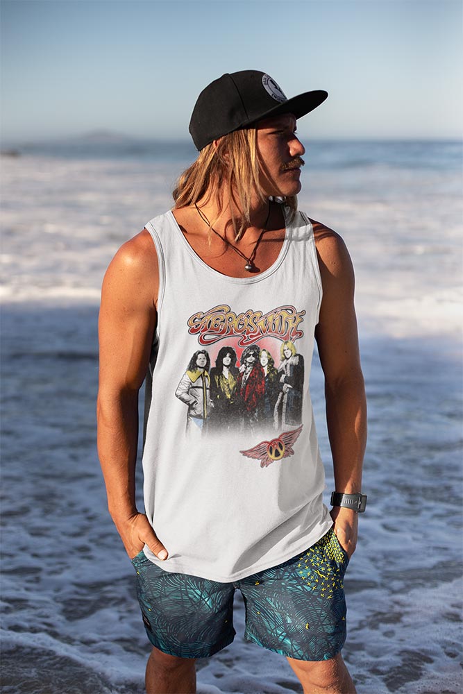 Aerosmith Nice Jackets Ladies Graphic Tank Top - Classic Rock Music Clothing - Vintage Concert Lover Gift Idea