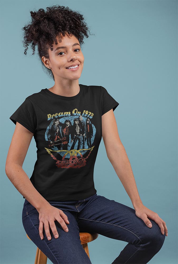 Aerosmith Dream On Graphic T-Shirt - Classic Rock Music Clothing - Vintage Concert Lover Gift Idea