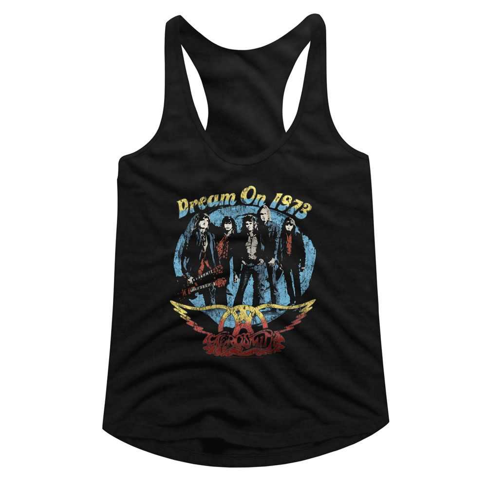 Aerosmith Dream On Ladies Graphic Tank Top - Classic Rock Music Clothing - Vintage Concert Lover Gift Idea