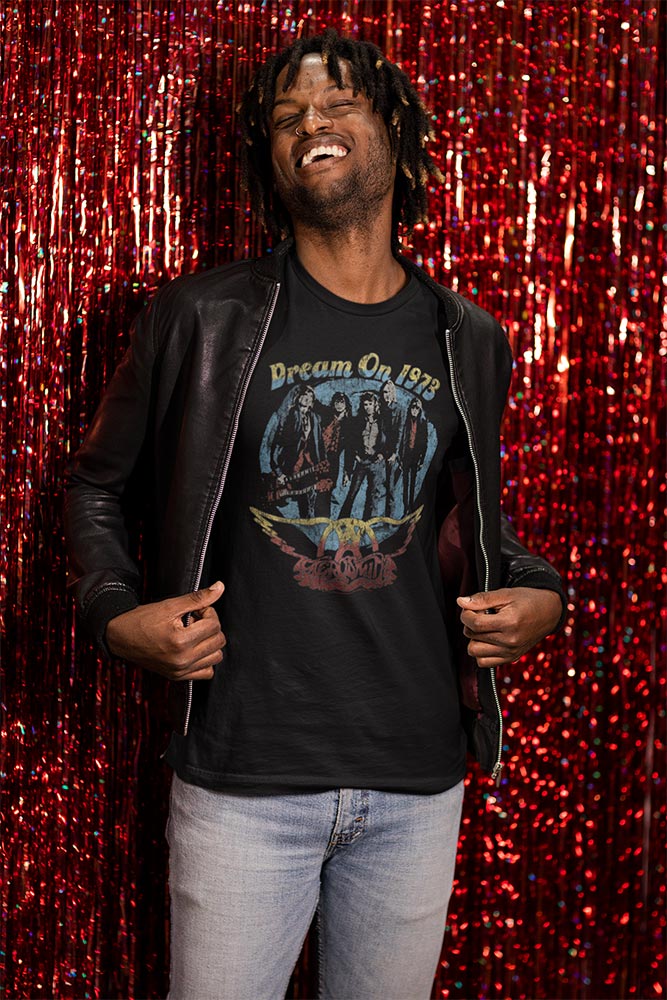 Aerosmith Dream On Graphic T-Shirt - Classic Rock Music Clothing - Vintage Concert Lover Gift Idea