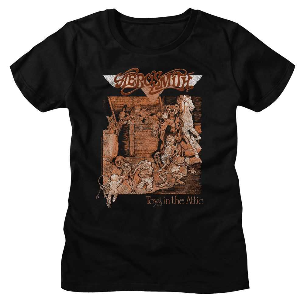 Aerosmith Toys Album Cover Graphic T-Shirt - Classic Rock Music Clothing - Vintage Concert Lover Gift Idea