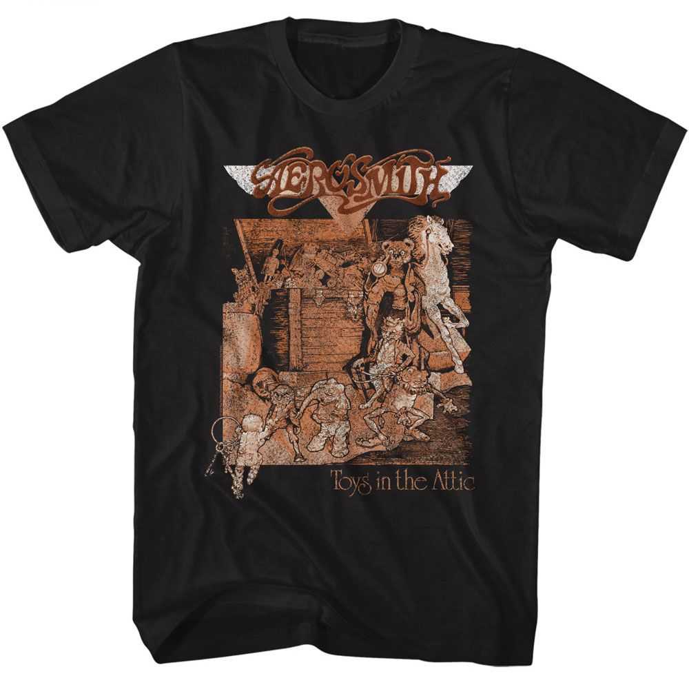 Aerosmith Toys Album Cover Graphic T-Shirt - Classic Rock Music Clothing - Vintage Concert Lover Gift Idea