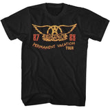 Aerosmith PV Tour 87-88 Graphic T-Shirt - Classic Rock Music Clothing - Vintage Concert Lover Gift Idea