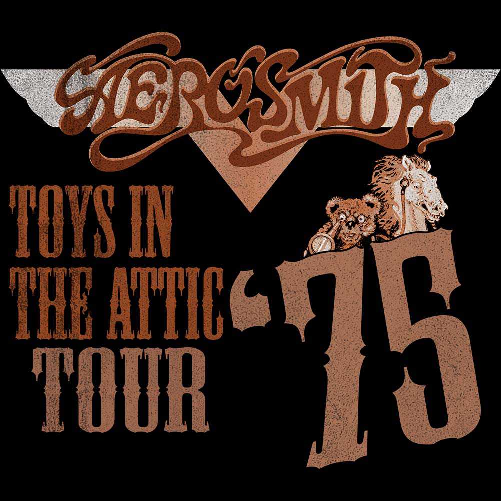 Aerosmith TITA Tour 75 2-Sided Graphic T-Shirt - Classic Rock Music Clothing - Vintage Concert Lover Gift Idea