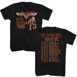 Aerosmith TITA Tour 75 2-Sided Graphic T-Shirt - Classic Rock Music Clothing - Vintage Concert Lover Gift Idea