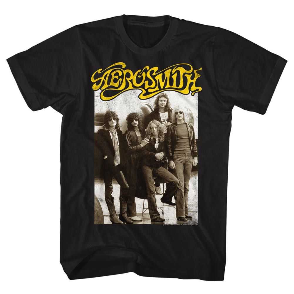 Aerosmith Aeroplane Graphic T-Shirt - Classic Rock Music Clothing - Vintage Concert Lover Gift Idea