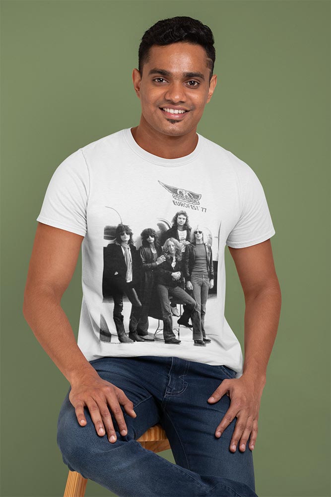 Aerosmith Aeroplane2 Graphic T-Shirt - Classic Rock Music Clothing - Vintage Concert Lover Gift Idea