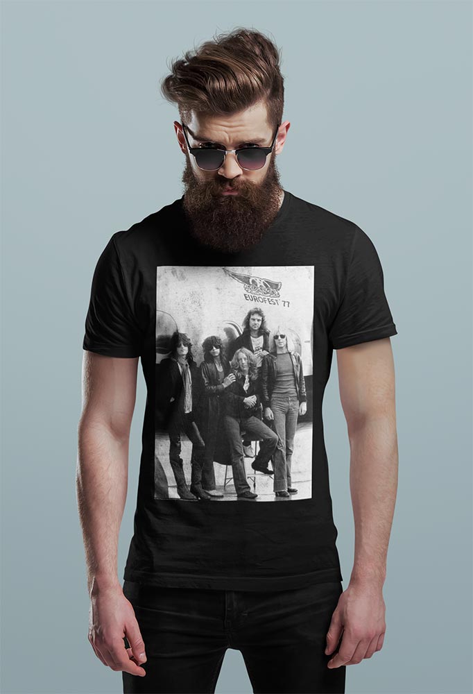 Aerosmith Aeroplane2 Graphic T-Shirt - Classic Rock Music Clothing - Vintage Concert Lover Gift Idea