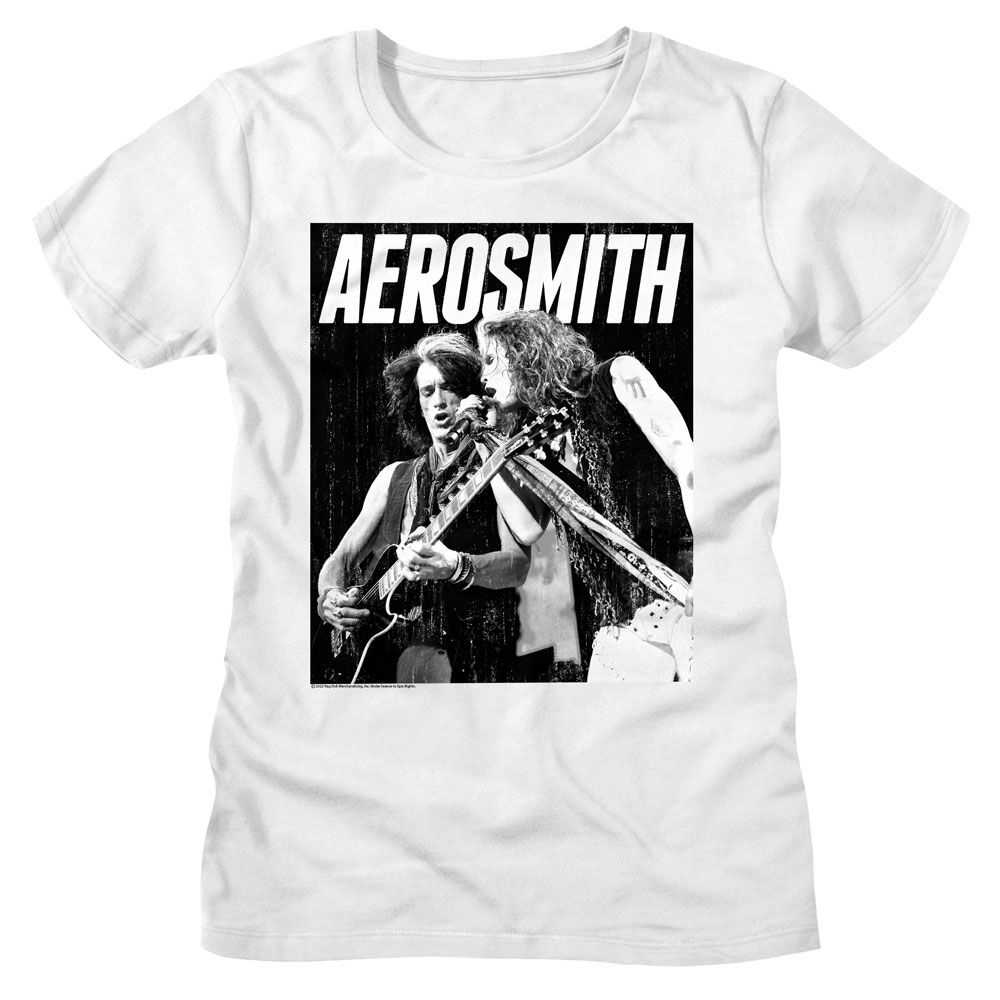 Aerosmith BW Graphic T-Shirt - Classic Rock Music Clothing - Vintage Concert Lover Gift Idea