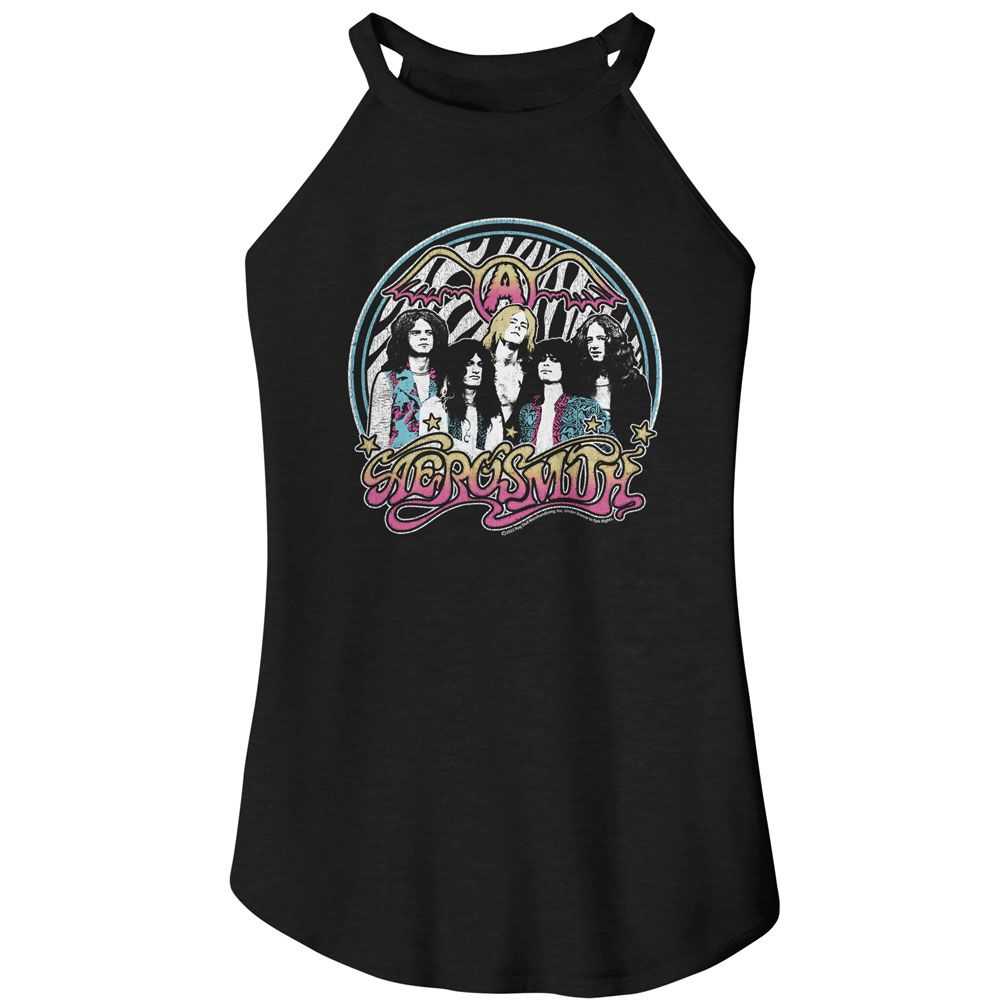 Aerosmith Aerogaudy Ladies Graphic Tank Top - Classic Rock Music Clothing - Vintage Concert Lover Gift Idea