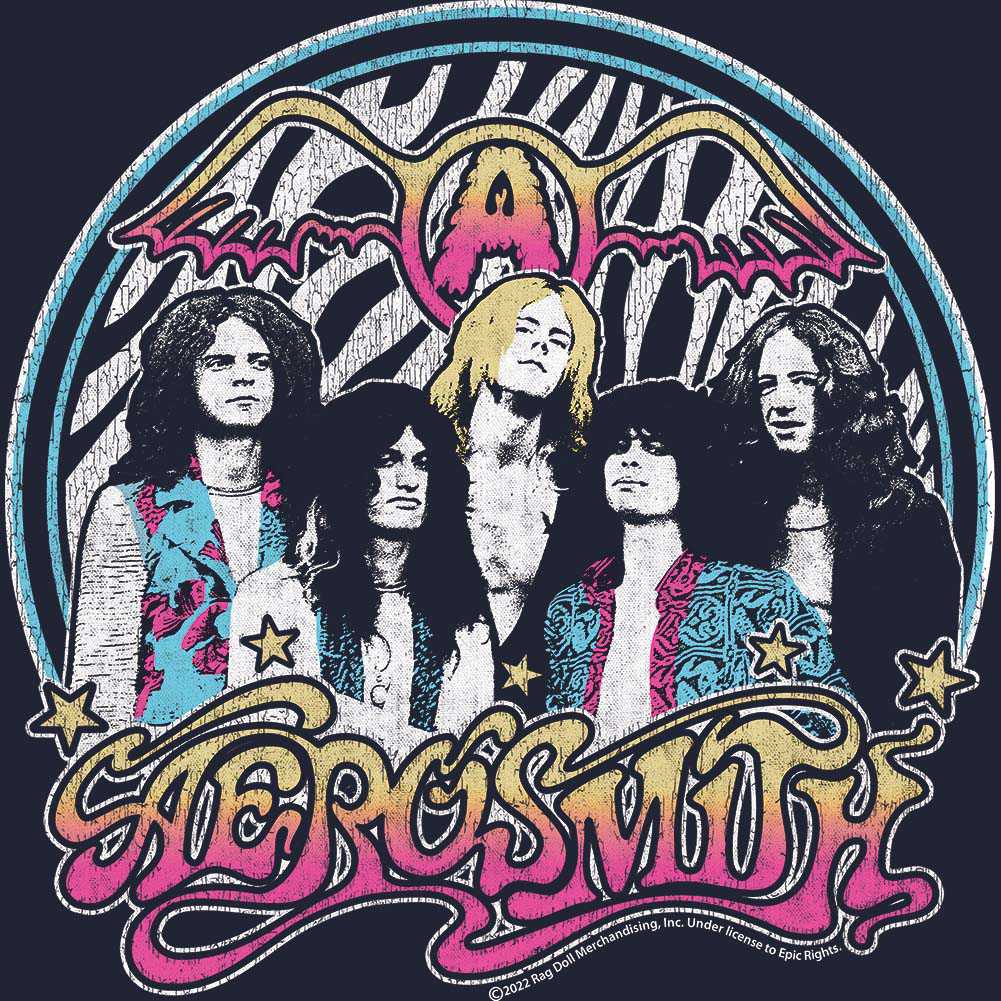 Aerosmith Aerogaudy Graphic T-Shirt - Classic Rock Music Clothing - Vintage Concert Lover Gift Idea