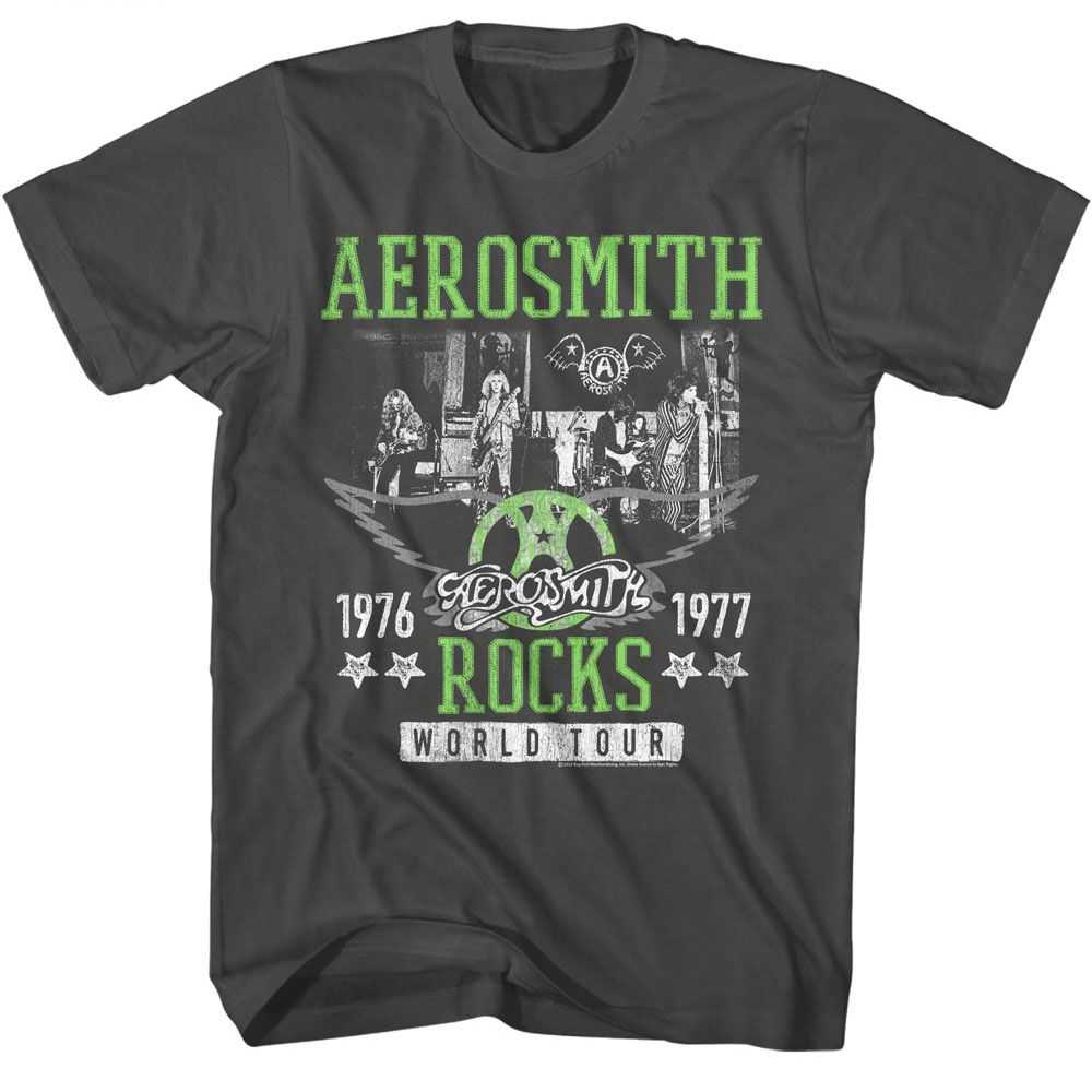 Aerosmith Rockstar Graphic T-Shirt - Classic Rock Music Clothing - Vintage Concert Lover Gift Idea