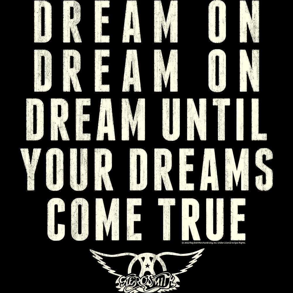 Aerosmith Dreamon 2-Sided Graphic T-Shirt - Classic Rock Music Clothing - Vintage Concert Lover Gift Idea