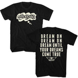 Aerosmith Dreamon 2-Sided Graphic T-Shirt - Classic Rock Music Clothing - Vintage Concert Lover Gift Idea