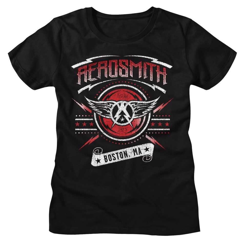 Aerosmith Boston MA Graphic T-Shirt - Classic Rock Music Clothing - Vintage Concert Lover Gift Idea