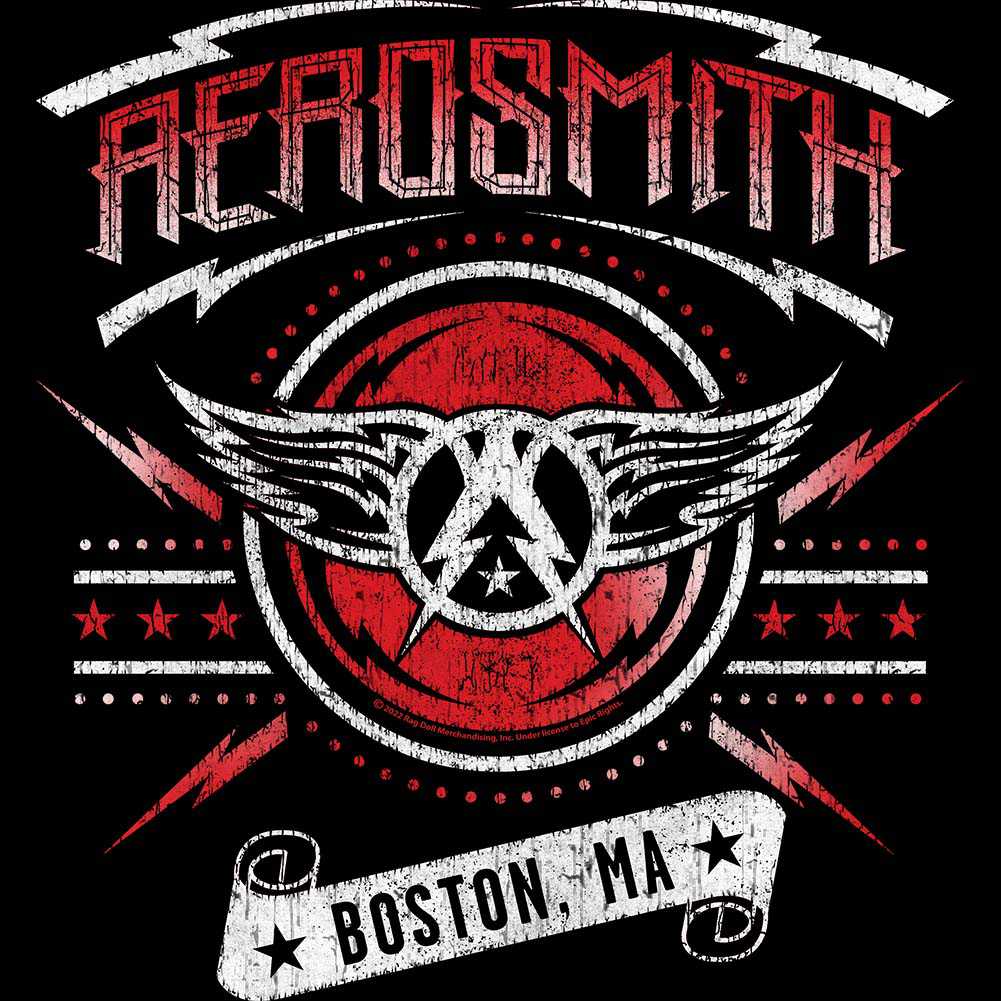 Aerosmith Boston 2015 Graphic T-Shirt - Classic Rock Music Clothing - Vintage Concert Lover Gift Idea