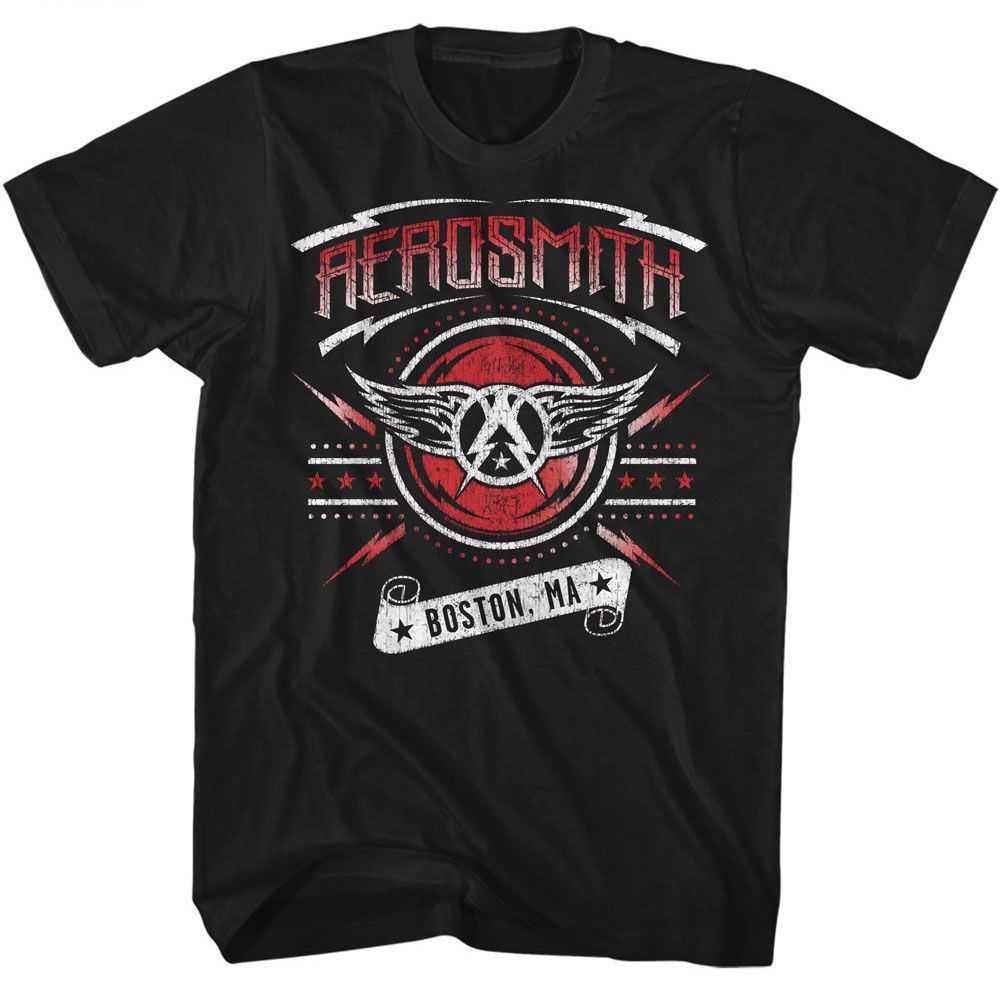 Aerosmith Boston 2015 Graphic T-Shirt - Classic Rock Music Clothing - Vintage Concert Lover Gift Idea