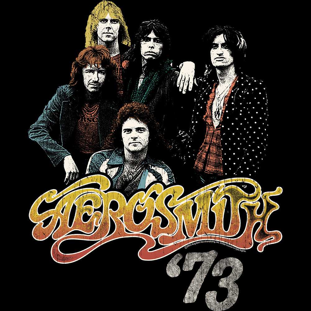 Aerosmith Dream On 73 Adult Graphic T-Shirt - Retro Rock Music Clothing - Concert Lover Gift Idea