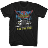 Aerosmith Eat The Rich Car Adult Graphic T-Shirt - Retro Rock Music Clothing - Concert Lover Gift Idea