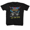 Aerosmith Eat The Rich Car Youth Graphic T-Shirt - Classic Rock Music Clothing - Vintage Concert Lover Gift Idea