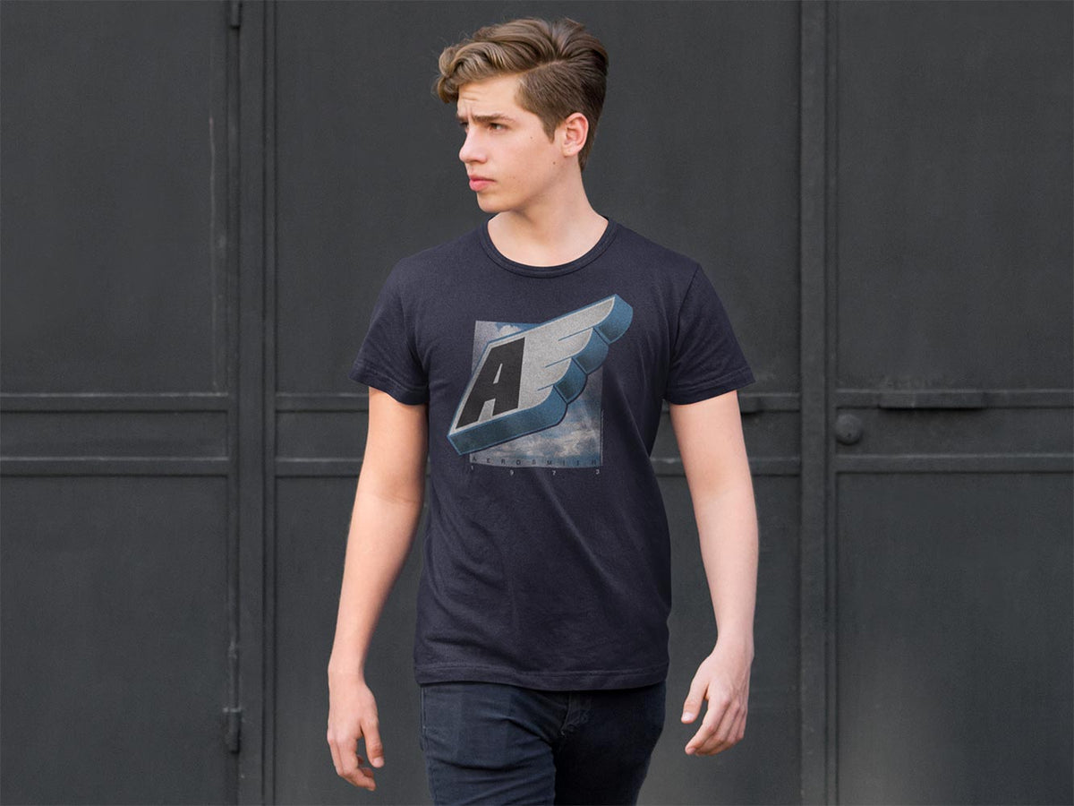 Aerosmith 1973 Wing Graphic T-Shirt - Classic Rock Music Clothing - Vintage Concert Lover Gift Idea