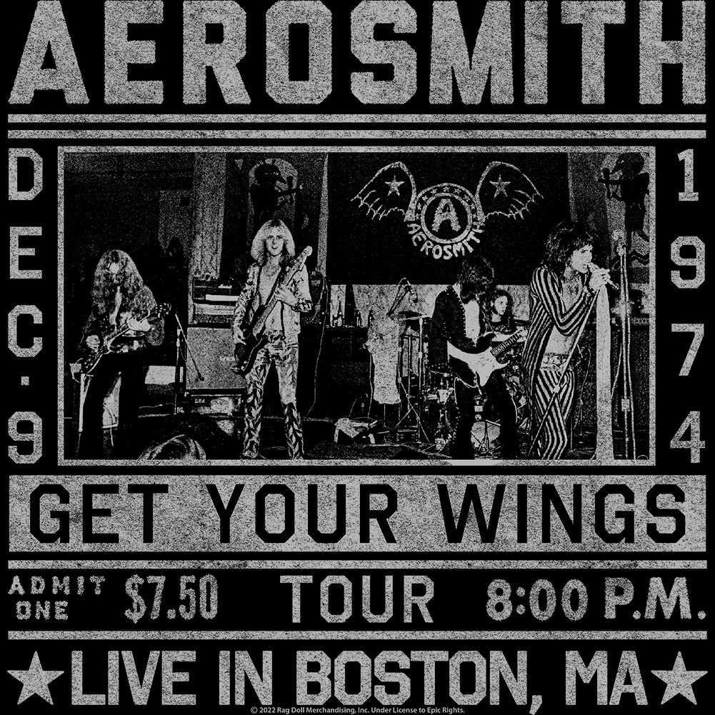 Aerosmith Wings Tour 74 Ladies Graphic Tank Top - Classic Rock Music Clothing - Vintage Concert Lover Gift Idea