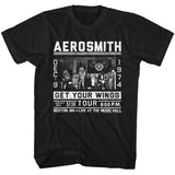 Aerosmith Wings Tour 64 Graphic T-Shirt - Classic Rock Music Clothing - Vintage Concert Lover Gift Idea