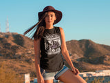 Aerosmith Aero Poster Ladies Graphic Tank Top - Classic Rock Music Clothing - Vintage Concert Lover Gift Idea