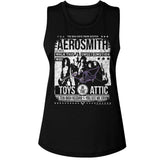 Aerosmith Aero Poster Ladies Graphic Tank Top - Classic Rock Music Clothing - Vintage Concert Lover Gift Idea