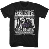 Aerosmith Aero Poster Adult Graphic T-Shirt - Retro Rock Music Clothing - Concert Lover Gift Idea