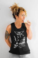 Aerosmith Miss A Thing Ladies Graphic Tank Top - Classic Rock Music Clothing - Vintage Concert Lover Gift Idea