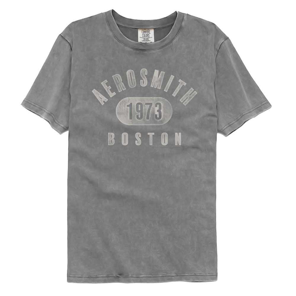 Aerosmith 1973 Boston Graphic T-Shirt - Classic Rock Music Clothing - Vintage Concert Lover Gift Idea