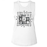 Alice In Chains Multi Album Art Ladies Graphic Tank Top - Classic Rock Music Clothing - Vintage Concert Lover Gift Idea