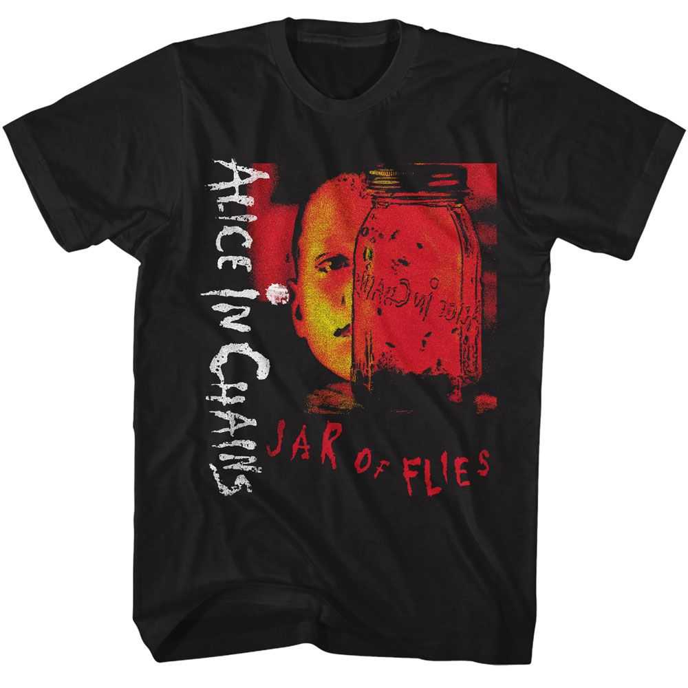 Alice In Chains Jar Of Flies Graphic T-Shirt - Classic Rock Music Clothing - Vintage Concert Lover Gift Idea