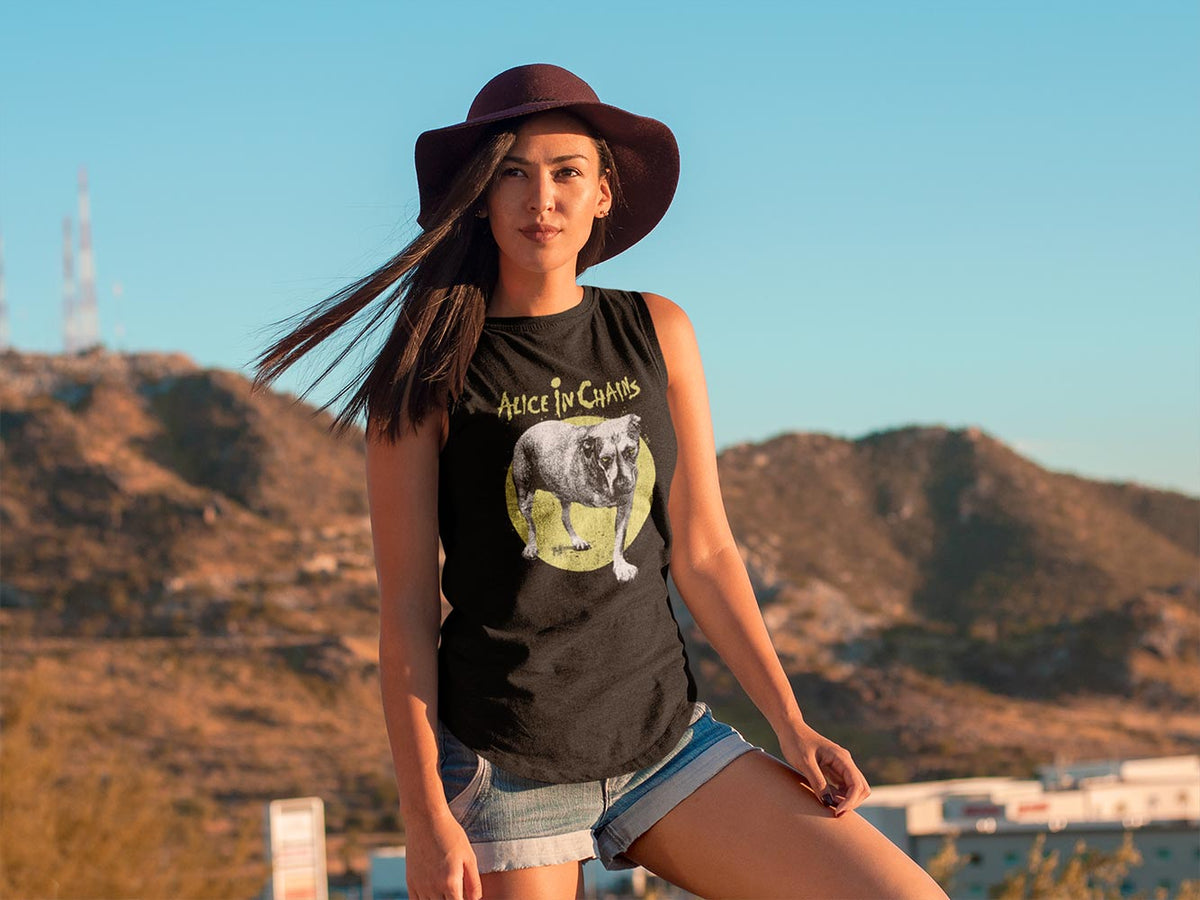 Alice In Chains Self Titled Ladies Graphic Tank Top - Classic Rock Music Clothing - Vintage Concert Lover Gift Idea