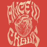 Alice In Chains Heart Graphic T-Shirt - Classic Rock Music Clothing - Vintage Concert Lover Gift Idea
