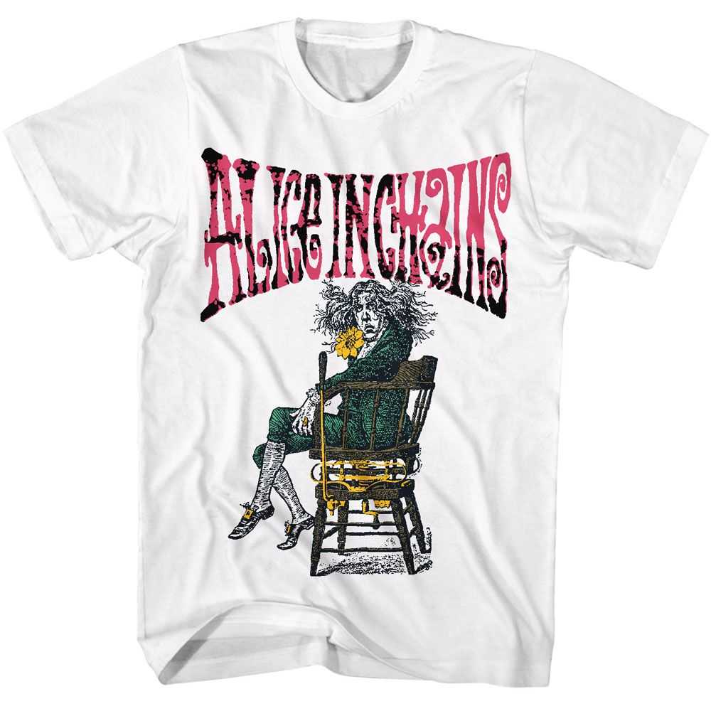 Alice In Chains Alice Graphic T-Shirt - Classic Rock Music Clothing - Vintage Concert Lover Gift Idea