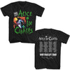 Alice In Chains Facelift Tour 91 2-Sided Graphic T-Shirt - Classic Rock Music Clothing - Vintage Concert Lover Gift Idea