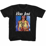 Bon Jovi BON SLIPPERY Youth Black T-Shirt – Licensed Band Apparel for Young Rock Music Fans