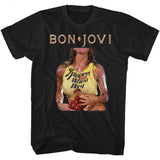 Bon Jovi SWW Adult Black T-Shirt – Classic Rock Music Graphic Tee, Official Band Merchandise
