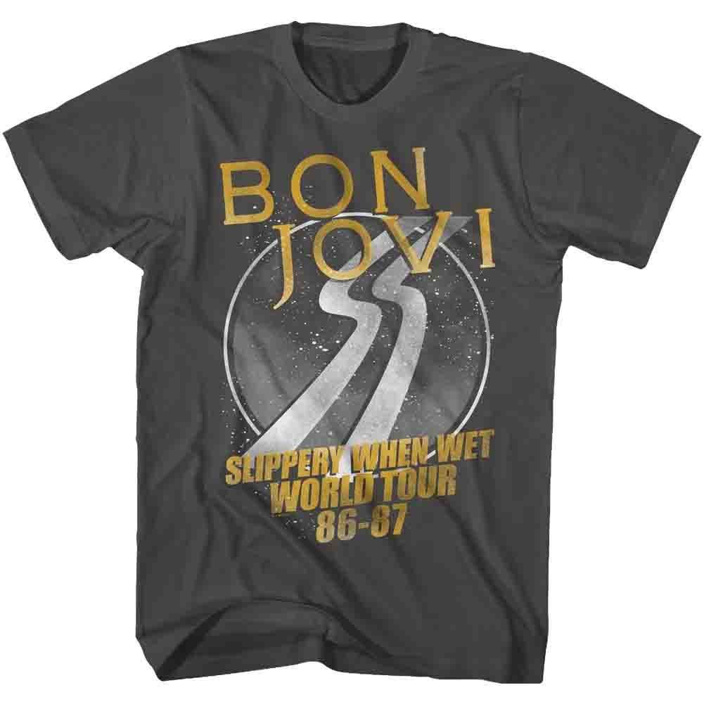 Bon Jovi World Tour Adult T-Shirt – Classic Rock Band Graphic Tee, Rock Music Concert Shirt for Men & Women