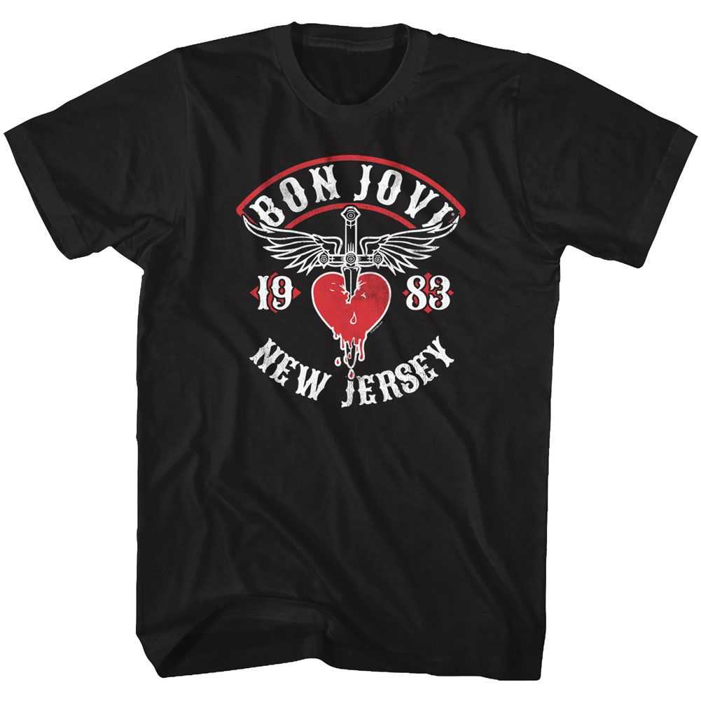 Bon Jovi New Jersey Vintage Band Tee - Unisex Classic Rock Graphic Shirt