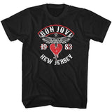 Bon Jovi New Jersey Vintage Band Tee - Unisex Classic Rock Graphic Shirt
