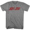 Bon Jovi Logo Adult T-Shirt – Iconic Rock Band Graphic Tee, Retro Music Fan Concert Apparel