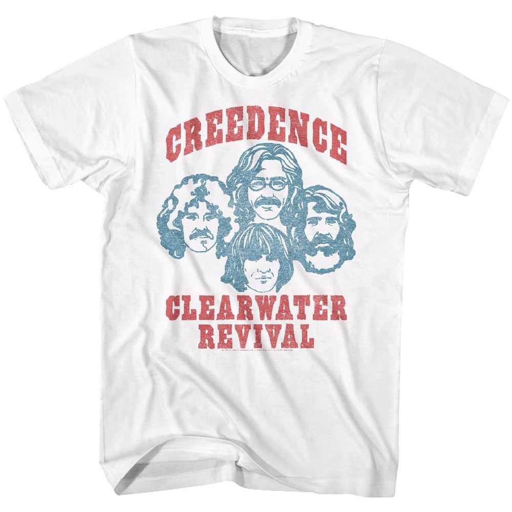 Creedence Clearwater Revival Band Graphic T-Shirt - Classic Rock Music Clothing - Vintage Concert Lover Gift Idea
