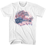 Creedence Clearwater Revival Flag Graphic T-Shirt - Classic Rock Music Clothing - Vintage Concert Lover Gift Idea