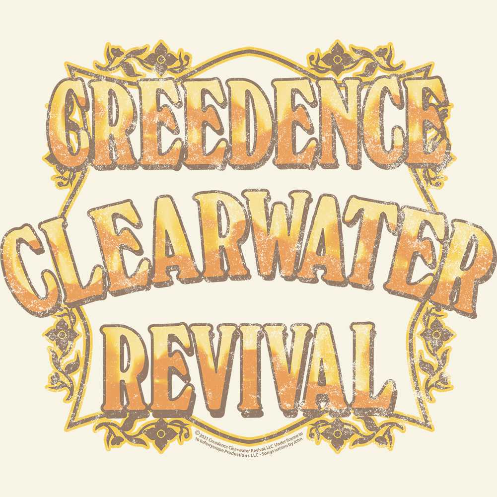 Creedence Clearwater Revival CCR Copper Logo Graphic T-Shirt - Classic Rock Music Clothing - Vintage Concert Lover Gift Idea