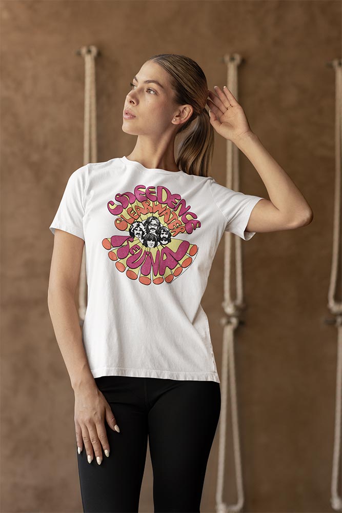 Creedence Clearwater Revival CCR Groovy Graphic T-Shirt - Classic Rock Music Clothing - Vintage Concert Lover Gift Idea