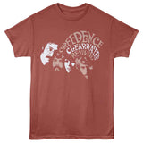 Creedence Clearwater Revival CCR Faces Graphic T-Shirt - Classic Rock Music Clothing - Vintage Concert Lover Gift Idea